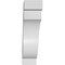 Ekena Millwork 3-in. W x 12-in. D x 12-in. H Copenhagen Architectural Grade PVC Knee Brace BRCP03X12X12CHG - alternate 5